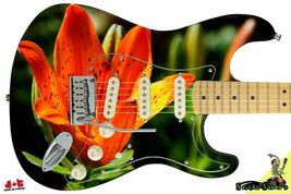 Guitar Skin Axe Wrap Re-skin Vinyl Decal DIY  Righty Electric Orange Lil... - $47.47