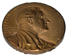 Very Rare Franklin Delano Roosevelt Presidential Philadelphia Visit US Mint Bron - £147.88 GBP