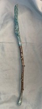 Wood &amp; Teal Wand 13” Long Handmade Witch Witchy Witchcraft Wicca Magic - £7.47 GBP