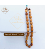 Natural Sandalwood Islamic 33 Prayer Beads Misbaha Handcrafted Tasbih Ta... - $1,920.22 MXN