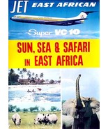 East African Airways - Sun, Sea &amp; Safari - Super VC 10 - 1960&#39;s - Travel... - £26.37 GBP