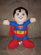 Toy Factory DC Super Friends Superman Plush 10&quot; With Cape 2013 Superhero Stuffed - £10.17 GBP