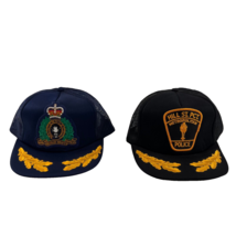 RCMP Hill St Precinct Metropolitan Police Snapback Hat Lot of 2 Mesh Bac... - £38.66 GBP