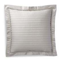 $145 RALPH LAUREN Home Reed Vintage Silver Quilted Euro Pillow Sham 26&quot; ... - $118.77