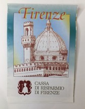 Vintage Advertising Map Savings Bank of Florence ITALY 1999 - $20.00