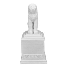 Petite statue tombale en albâtre moulé grecque macédonienne ancienne Lio... - £26.42 GBP