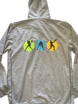 Alexander Ostrovsky Academy Hoodie Tennis Gray Pullover Sweatshirt Adult L image 5