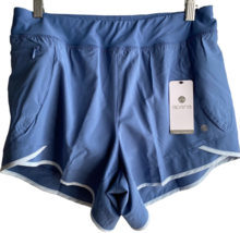 Apana Yoga Lifestyle Activewear Shorts Womens   XL Circus Blue Lined AF1358  - £8.96 GBP