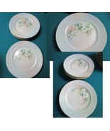 Floral Sepia Dinner Plates Limoges Dogwood Flowers H &amp; C, T&amp;H, Japan  Se... - $115.09 CAD+