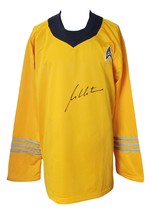William Shatner Signed Captain Kirk Custom Yellow Star Trek Shirt JSA ITP Holo - £212.82 GBP