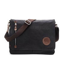 Canvas Messenger Bags Female Luxury Brand Crossbody Bag Cross Satchel Pack Lapto - £36.91 GBP