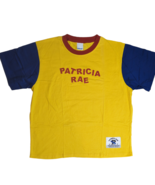 Patricia Rae Retro 90s Streetwear Color Block Yellow Short Sleeve T-Shir... - £27.45 GBP