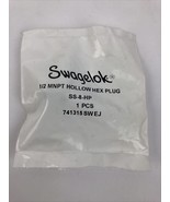 SWAGELOK 1/2 MNPT Hollow Hex Plug SS-8-HP 741315SWEJ New- Free Shipping - $14.25 CAD