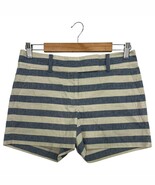 Ann Taylor Shorts Womens 2 Blue Beige Striped Linen Chino Nautical Summe... - €21,26 EUR Ann Taylor Shorts Womens 2 Blue Beige Striped Linen Chino Nautical Summe... - €21,26 EUR