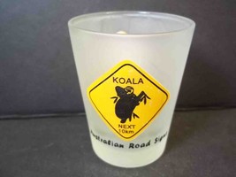 Australian road signs Koala next 10km souvenir frosted shot glass - £5.89 GBP