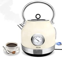 Retro Electric Tea Kettle 1.7L/1500W Stainless Steel With Temperature Automatic - $87.85+