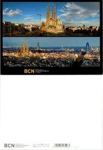 Spain Catalonia Barcelona Temple De La Sagrada Familia Church Vintage Postcard - £7.39 GBP