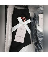 6 pair of Auden Socks, Black with Candy Cane Heart embroidery 4-10 - $552.85 MXN