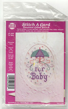 Vintage Needlecraft Stitch A Card Counted Cross Stitch Kit U Pick Baby K... - $20.61