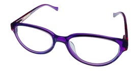 Lucky Brand Womens Eyeglass Rectangle Sunrise Purple Plastic 52mm - £35.58 GBP