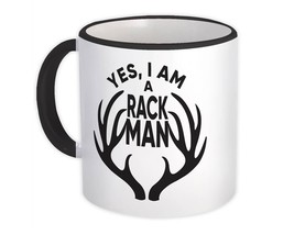 Rack Man : Gift Mug Hunter Hunting Deer Buck Christmas Birthday - £12.49 GBP