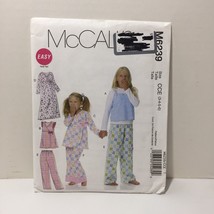 McCall&#39;s 6239 Size 3-6 Tops Gown Pants Pajamas Sleepwear - £10.34 GBP