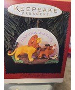 NIB 1995 Hallmark Keepsake Lion King Ornament Hakuna Matata SIMBA PUMBAA... - $8.91