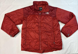 The North Face Men&#39;s L Red Colorblock Light Weight Puffer Jacket Vintage - $44.61