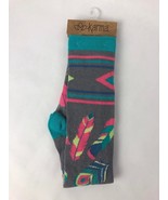 NWT KARMA Knee High Pastel Feather Socks OSFA - Fast Free Shipping - $7.96