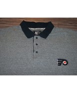 VINTAGE THROWBACK PHILADELPHIA FLYERS NHL HOCKEY POLO Dress T-Shirt LARGE - $40.34 CAD