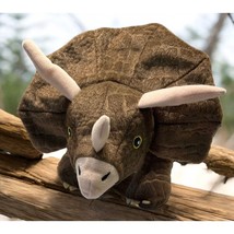 Triceratops Dinosaur Plush Kohls Cares Stuffed Animal Toy Dino Brown - £8.33 GBP