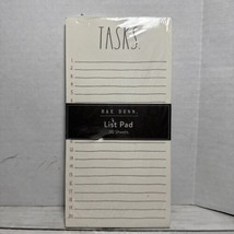 Rae Dunn - TASKS Notepad /To-Do List Pad  70-Sheet Lined &amp; Numbered Shopping - $9.89