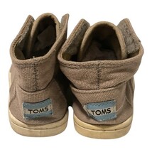 TOMS Toddler Shoes Size 8 Brown Canvas Slip-On Chukka Boots Casual Comfort image 4