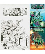 Billy Tan &amp; Rob Hunter Original Art Splash Page Green Lantern #31 ~ Hal ... - £632.29 GBP