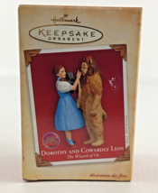 Hallmark Keepsake Christmas Ornament Wizard Oz Dorothy Cowardly Lion New 2004 - £15.92 GBP