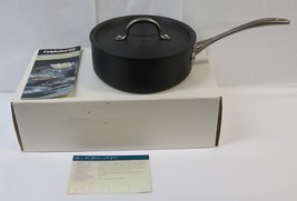 Calphalon 2.5 Qt Shallow Sauce Pan with Lid (Lid Has Dings) - NEW IN BOX! - £37.36 GBP