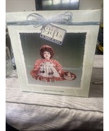 Vintage House of Lloyd Betsy Tea Time Doll Porcelain with Tea set 1997 - $25.00