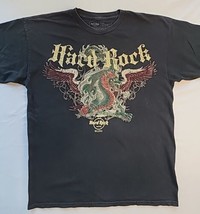 Hard Rock Hotel Mens Size L Distressed Biloxi Winged Dragon Guitar Graphic - $9.78