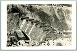 RPPC Ross Dam Under Construction Ross Lake Washington WA UNP Postcard H3 - £11.52 GBP