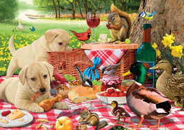 PicNic Raiders 300-Piece Large Jigsaw Puzzle in Red&quot; - £10.91 GBP