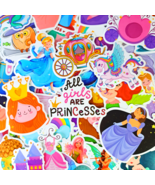 50 PCS Princess Sticker Pack, Fairy Tale Cartoon Elf Stickers, Laptop De... - £10.77 GBP