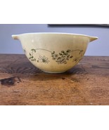 Vintage Pyrex Shenandoah Cinderella Mixing Bowl 441 Floral Swirl on Yellow - $19.62