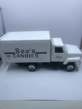See&#39;s Candies Toy Delivery Truck Ertl #2423 1987 Vintage Metal White.Vtg. Read - £6.29 GBP