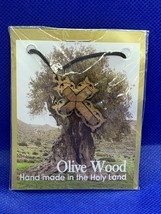 Cross Necklace Olive Wood Hand Made in the Holy Land - $9.56