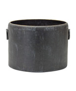 Set of Two 10&quot; Black Metal Round Pot Planter - $4,235.06 MXN