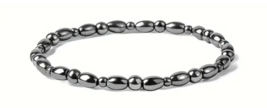Gun Metal Grey Hematite Beaded Magnetic Therapy Ankle Bracelet for Women or Men - £7.18 GBP