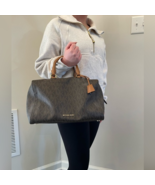  Michael Kors Kirby Logo Brown Satchel  - $225.00