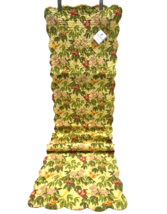 April Cornell Butterfly Floral Table Runner Yellow Multi 100% Cotton 14"... - $28.71