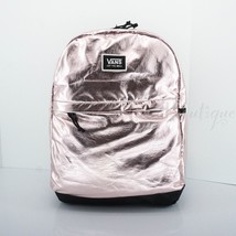 NWT Vans Pep Squad Backpack School Laptop Bag VN0A3B47FSL Pink Metallic Black 44 - £31.13 GBP