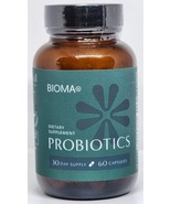 Bioma Probiotics Dietary Supplement for Digestive &amp; Gut Health 60 Caps - £46.85 GBP